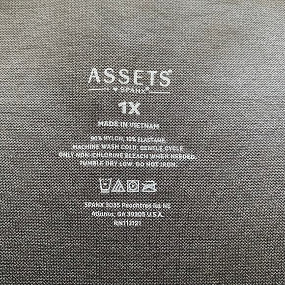 Spanx Assets NWOT Seamless Shaping Slimming Leggings Love Black 20339R Size 1X - Picture 4 of 8